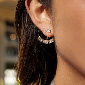 18K Gold Plated Cubic Zirconia Earrings